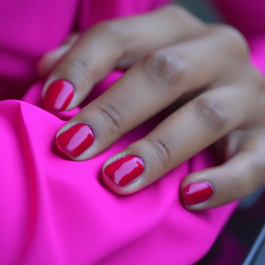 Jakie paznokcie do fuksjowej sukienki?