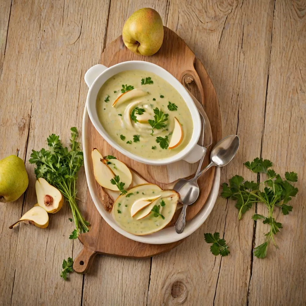 Krem z gruszki i pietruszki - Przepis na nietypową zupę krem