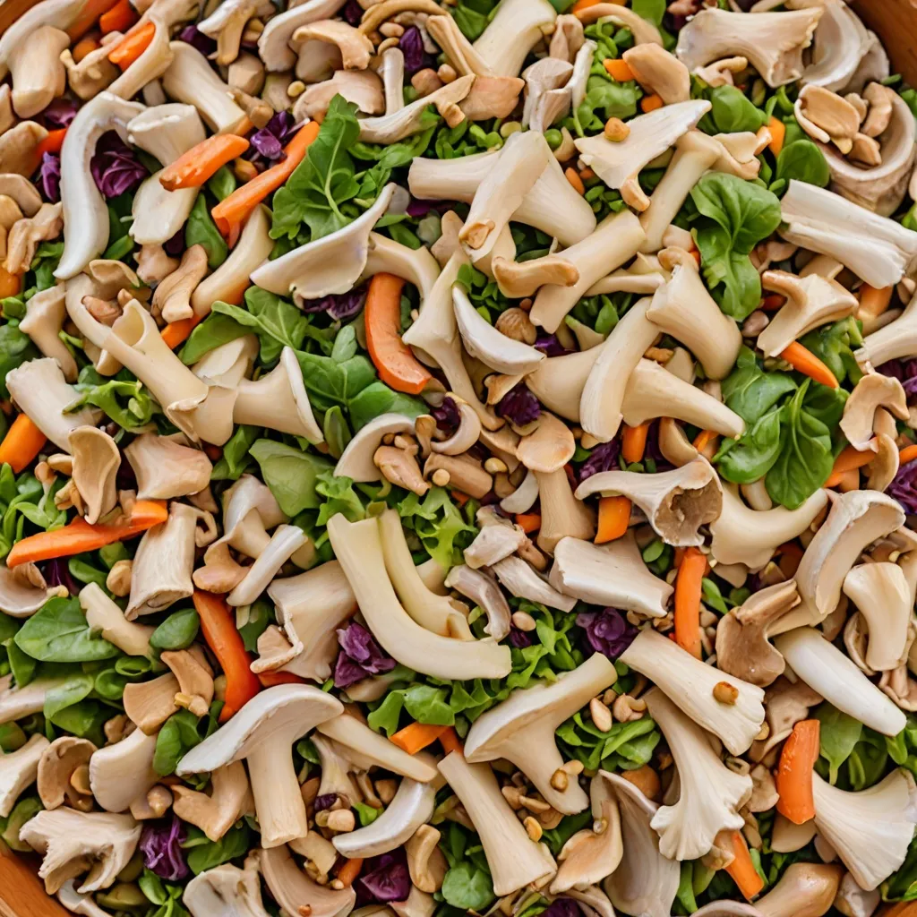 Sałatka z boczniakami - lekka i zdrowa