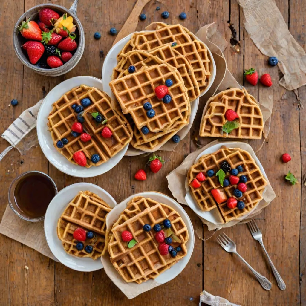 Gofry bez jajek - Przepis na wegańskie gofry