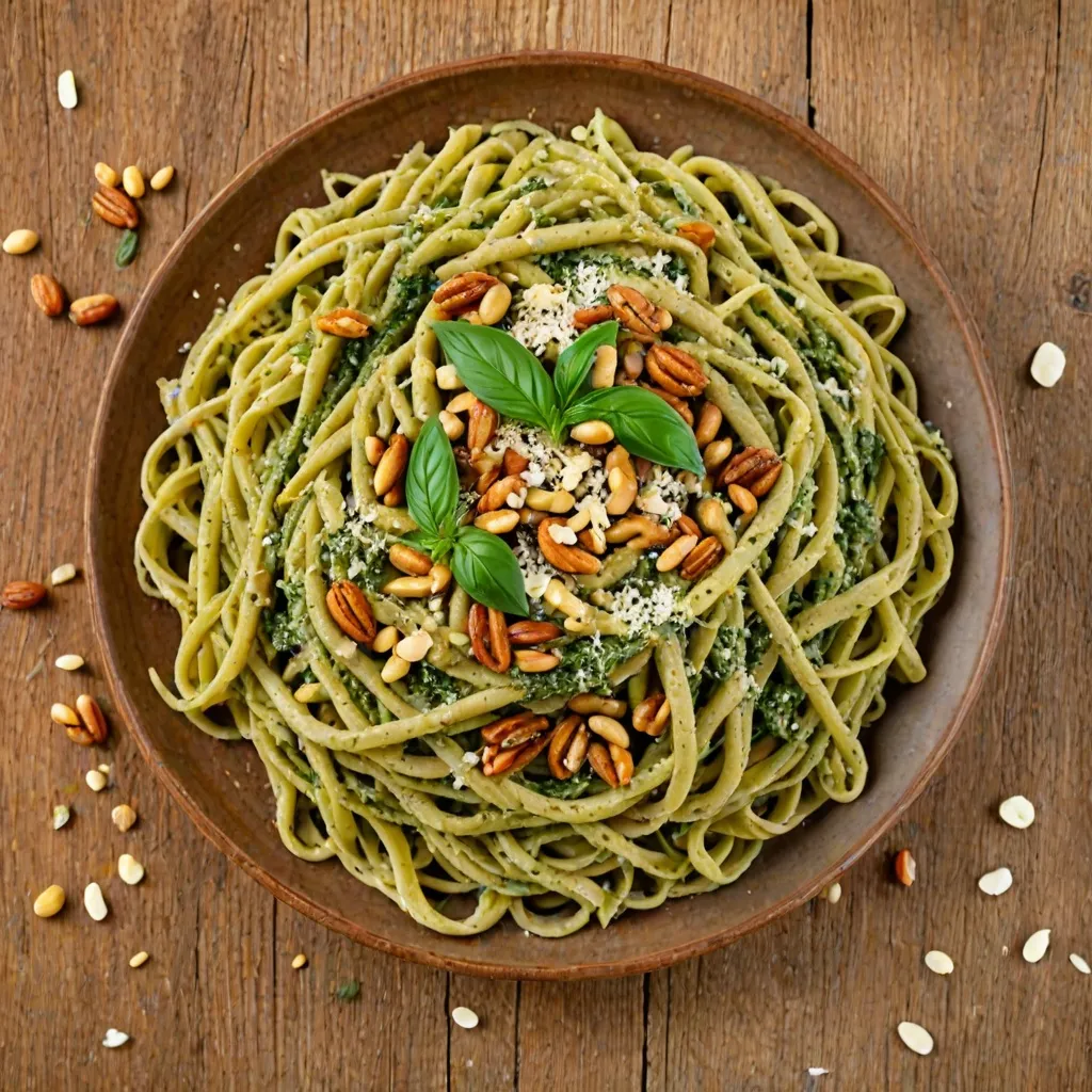 Makaron z pesto bazyliowym - Przepis na aromatyczne danie