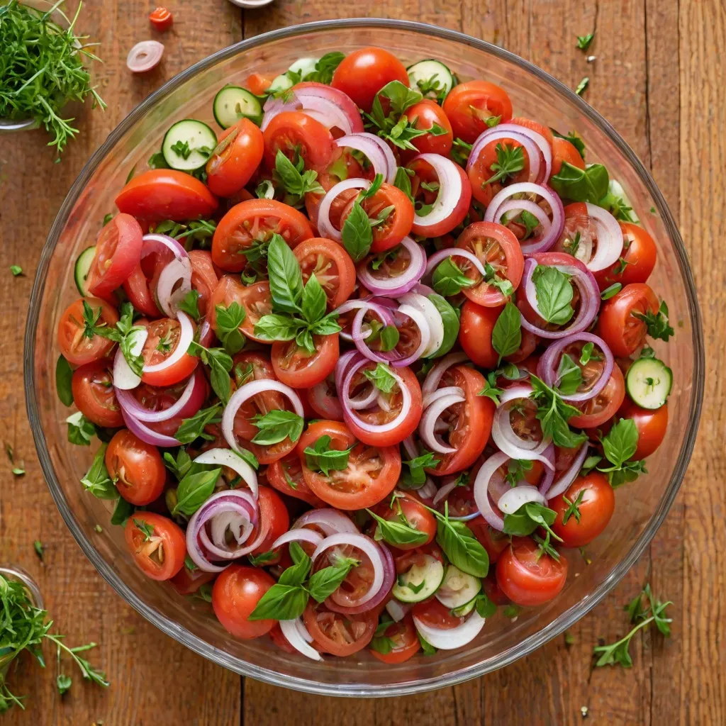 Surówka z pomidorów i cebuli - Przepis na szybki dodatek do obiadu