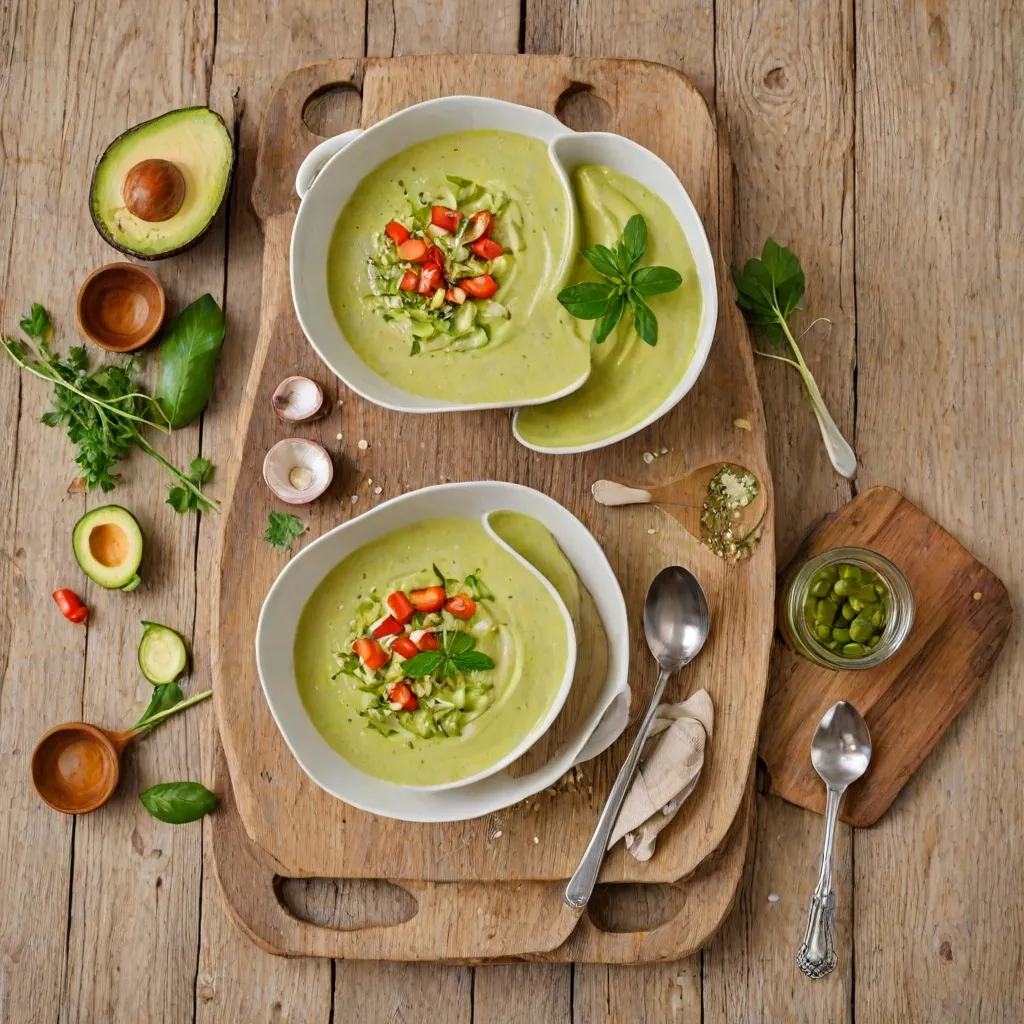 Krem z cukinii i awokado - Przepis na delikatną zupę krem