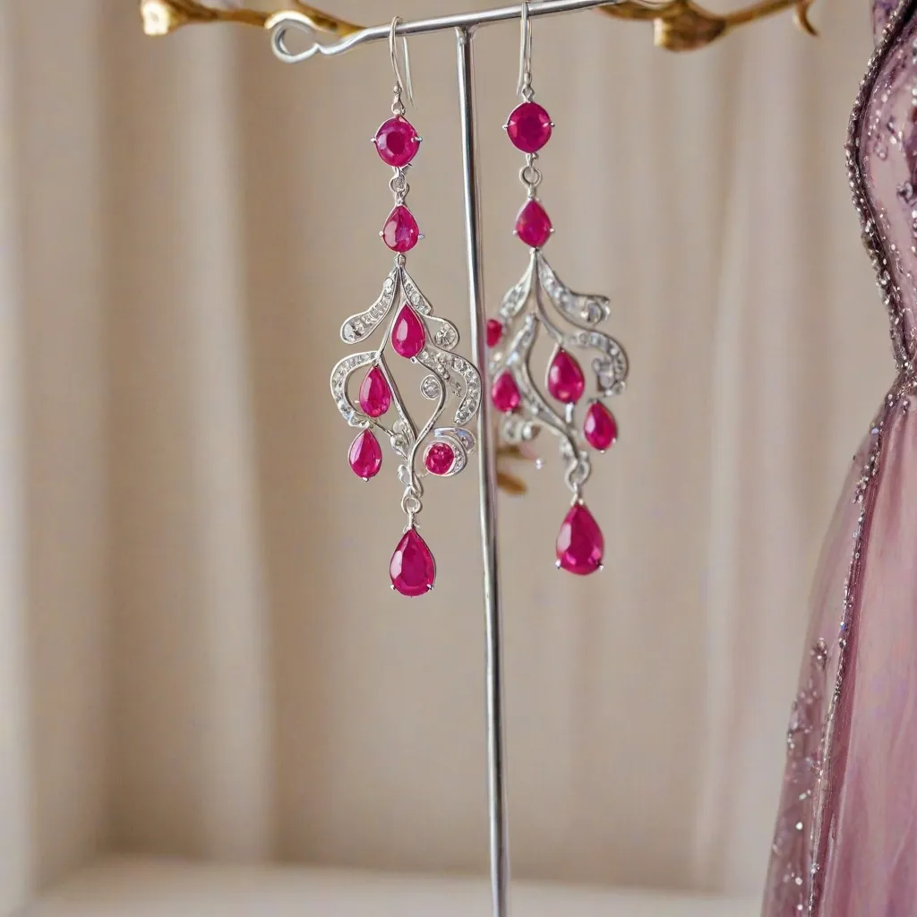 Jakie kolczyki do fuksjowej sukienki?