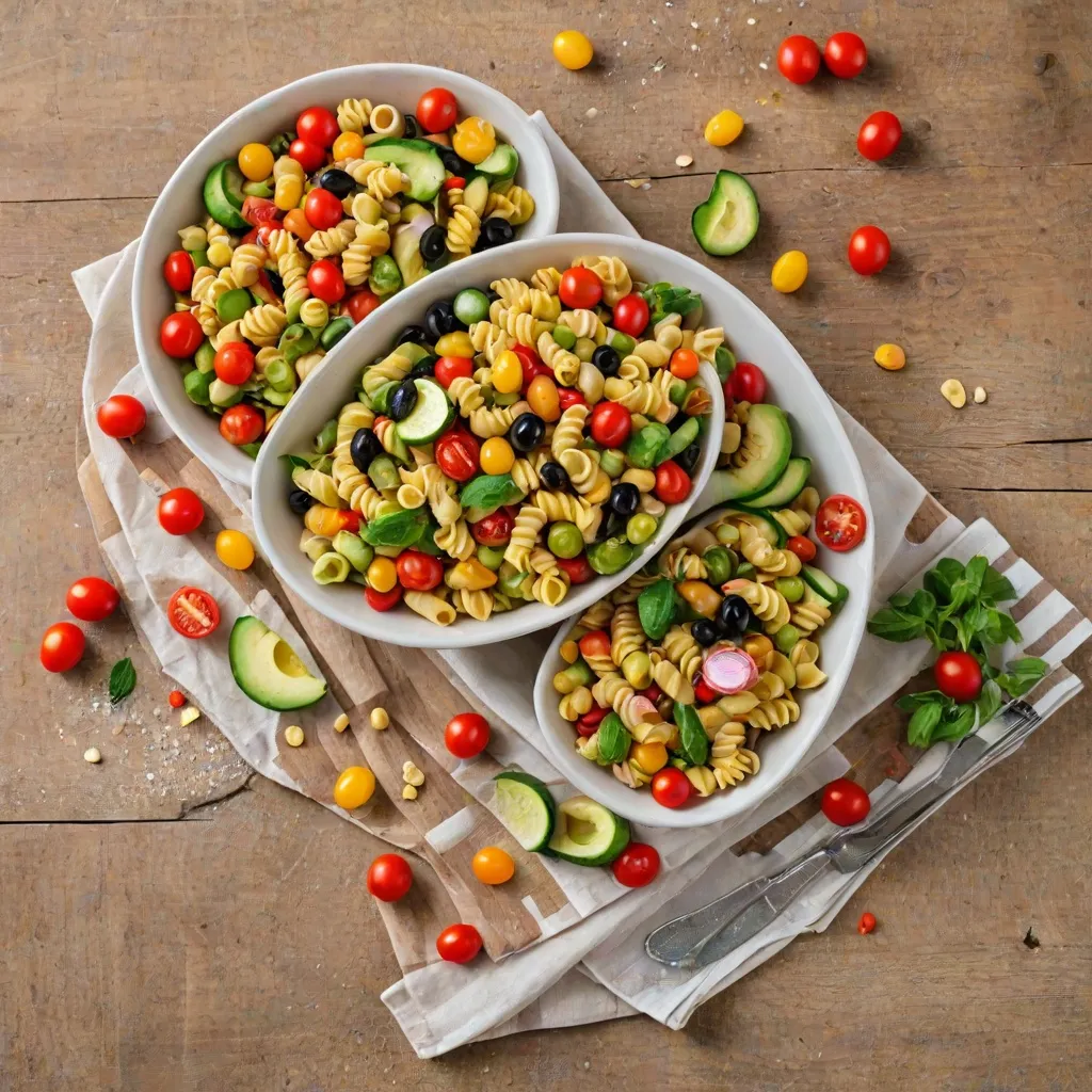 Najlepsza wegetariańska sałatka z makaronem