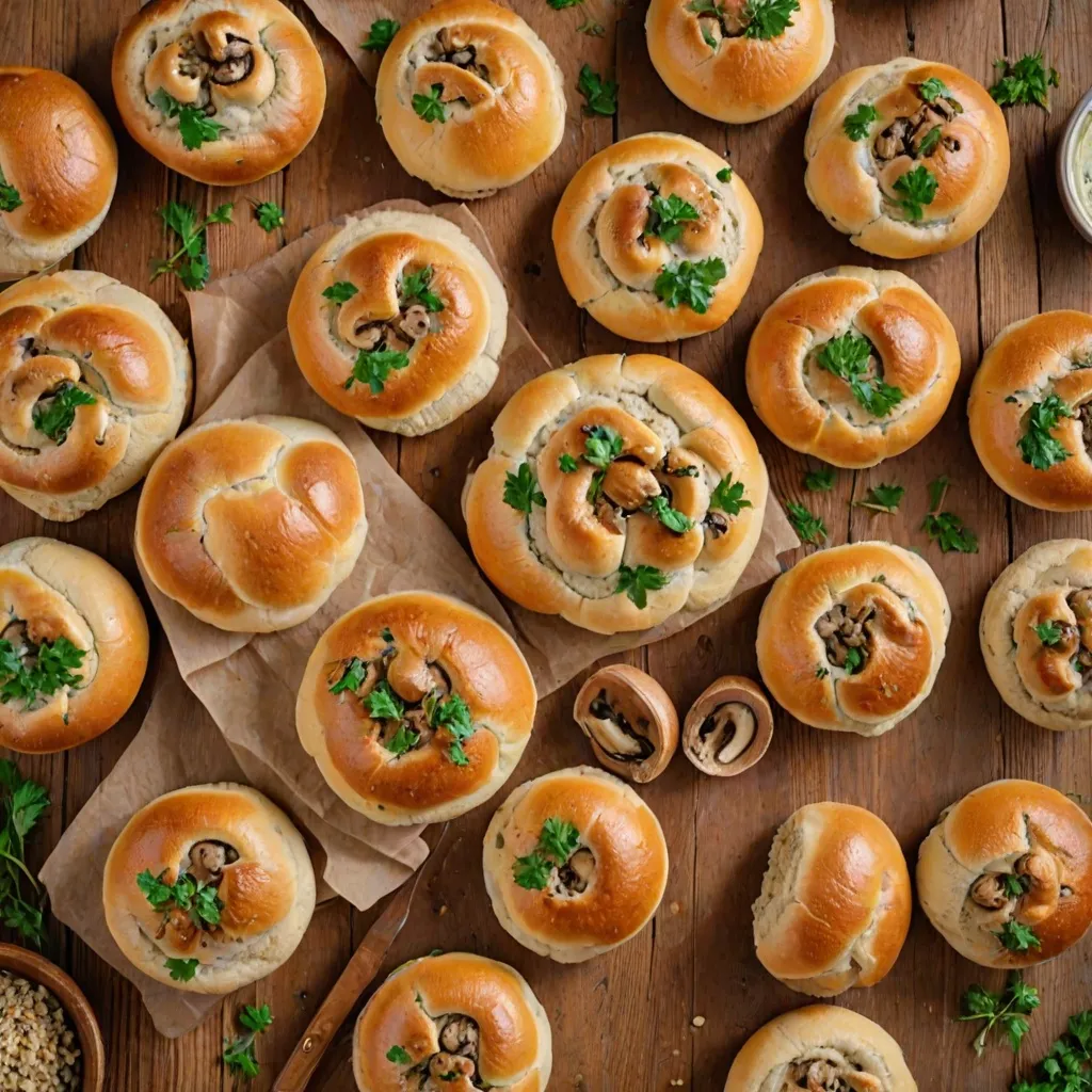 Bułki z pieczarkami - pyszne danie