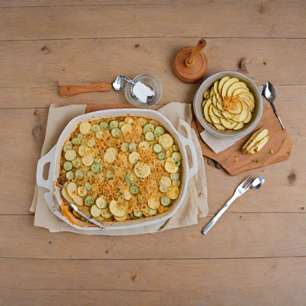 Zapiekanka z cukinii i ziemniaków - smaczne danie