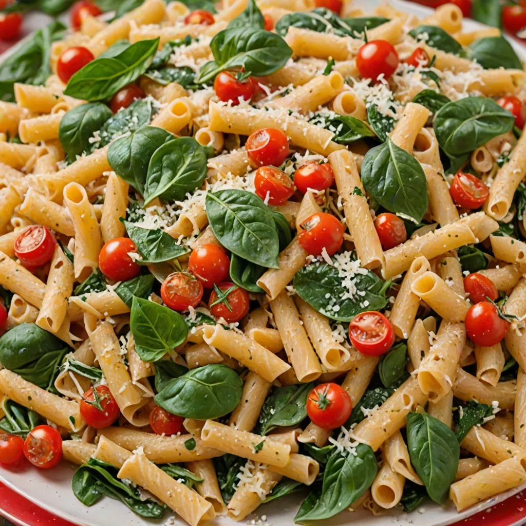 Makaron ze szpinakiem i pomidorkami koktajlowymi - Przepis na lekkie danie