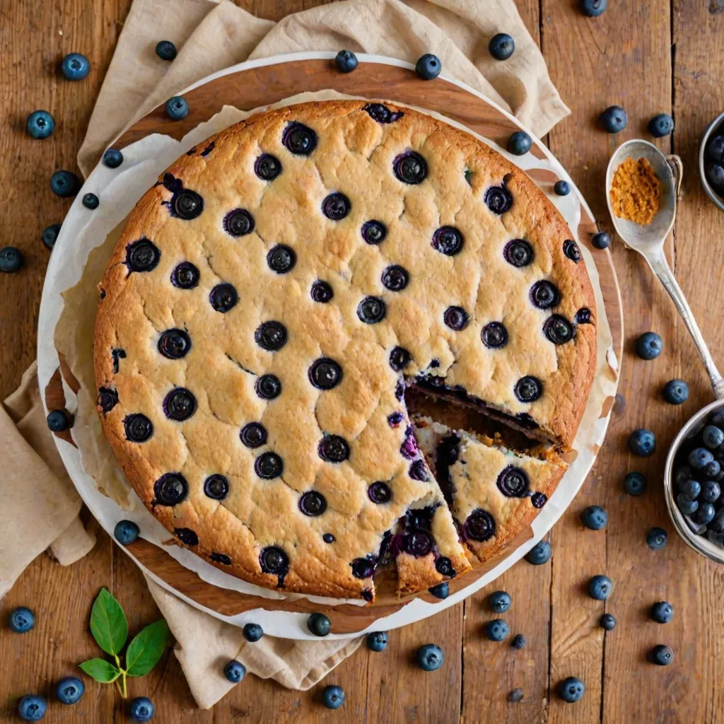 Szybkie ciasto wegańskie z borówkami - przepis