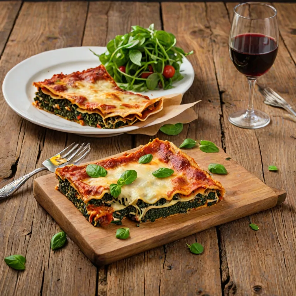 Lasagne ze szpinakiem - przepis na wegańską lasagne